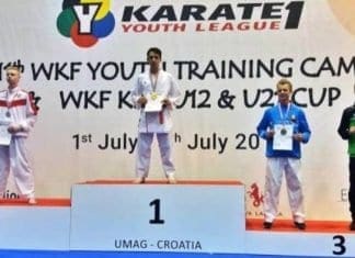Златен медал за Абдурахим Идризи на Светскиот Карате Куп, 1 Младинска лига во Умаг