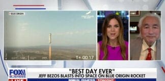 Мичио Каку го коментира летот на Џеф Безос и Blue Origin во интервју за Fox Business
