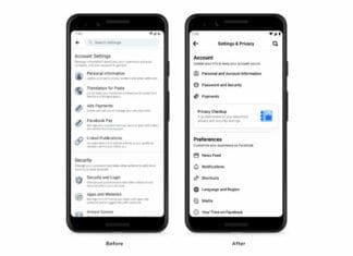Facebook ја редизајнира Settings страната кај мобилните апликации