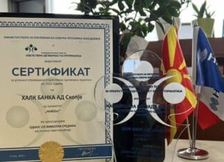 Министерството за економија го прогласи ХалкЕко проектот на Халкбанк за најдобар општествено одговорен проект во категоријата „однос со животната средина“