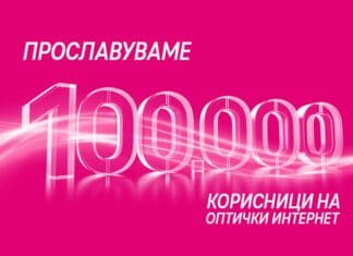 Македонски Телеком прославува 100.000 корисници на оптика