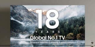 Samsung Electronics е на врвот на глобалниот пазар на телевизори 18 години по ред