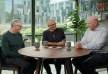(Видео) Бил Гејтс, Стив Балмер и Сатја Надела разговараат со Microsoft Copilot