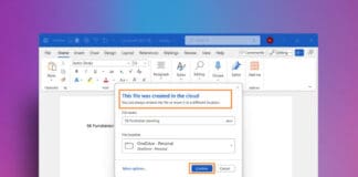 Microsoft Word ќе започне автоматски да ги зачувува документите во OneDrive
