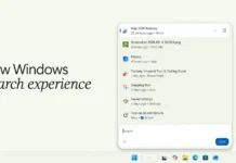Microsoft почна да тестира нова верзија од Windows Search функцијата во Windows 11, која е побрза и извршува команди